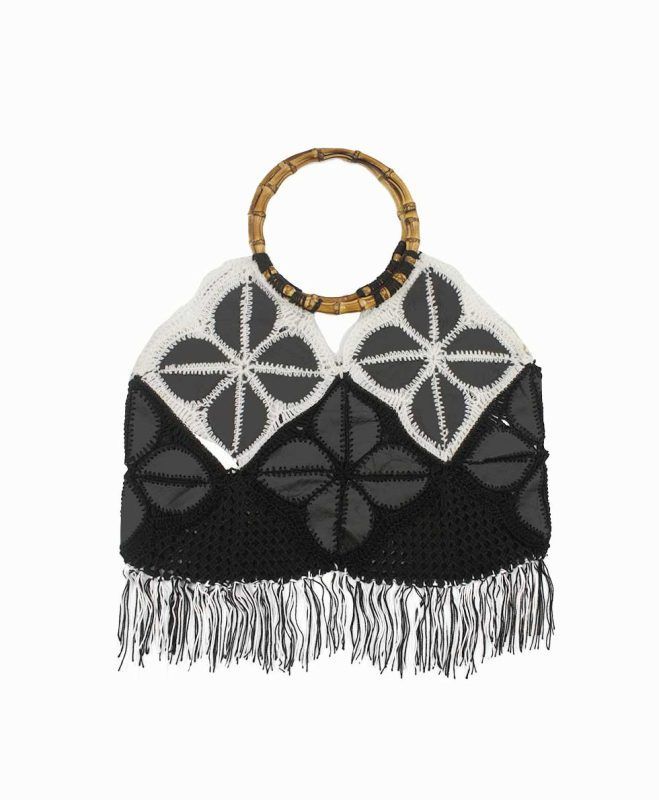 bolsa de piel negra