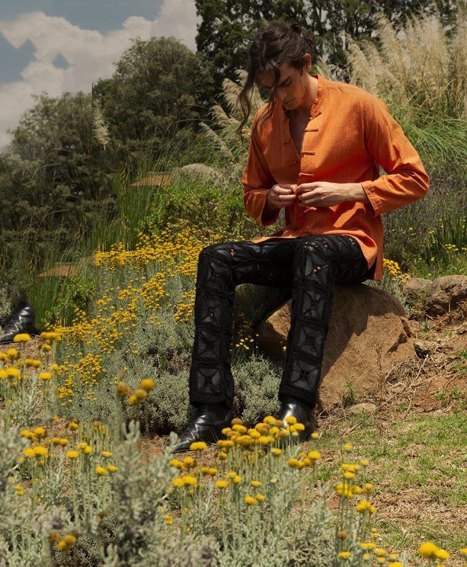 pantalon de piel para hombre cotacachi