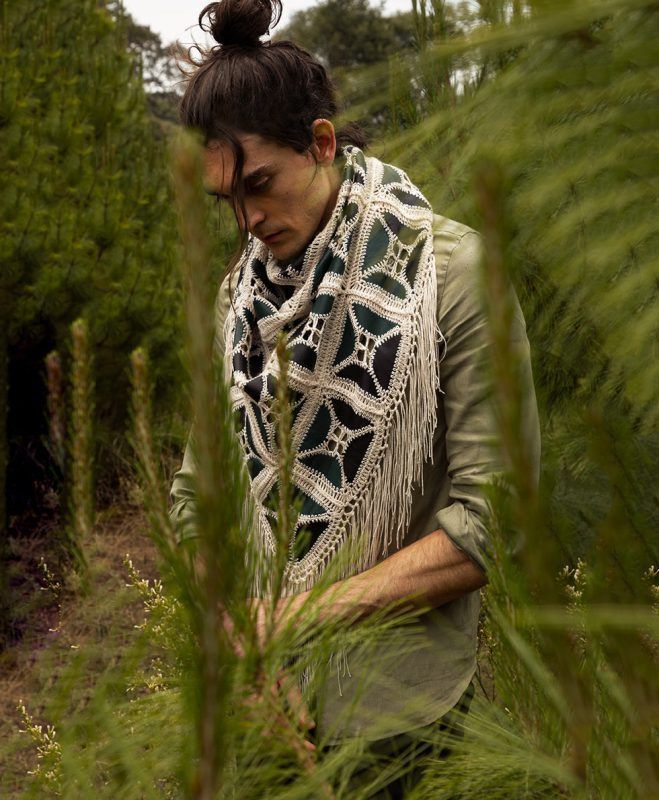 poncho para hombre cotacachi
