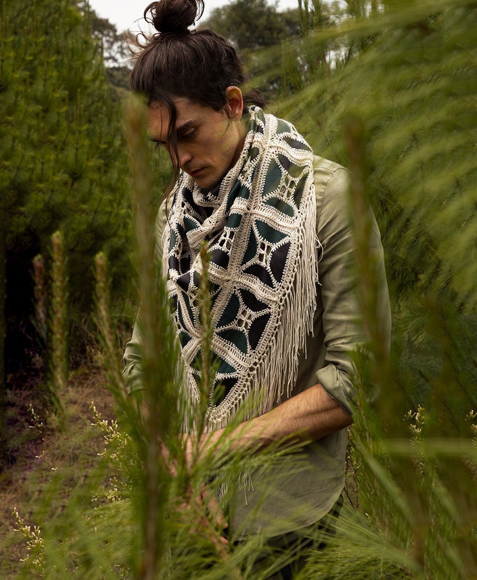 poncho para hombre cotacachi