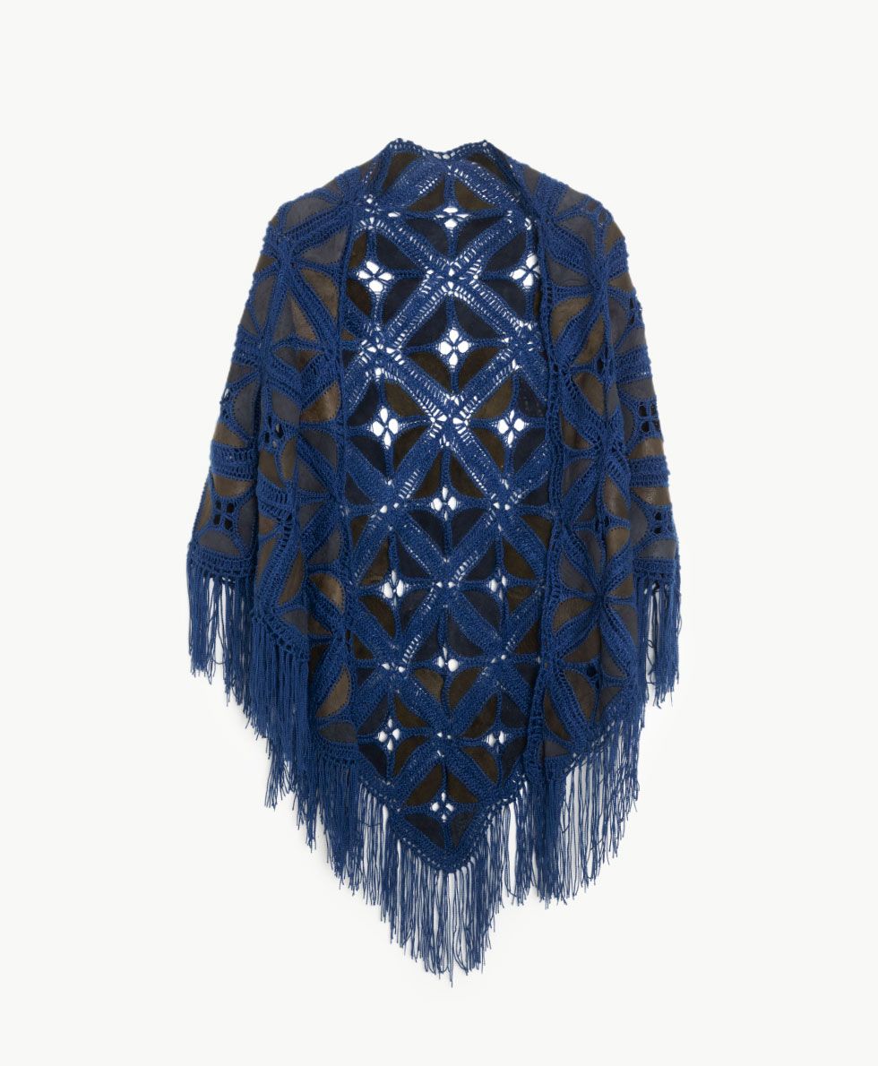 poncho de piel cotacachi